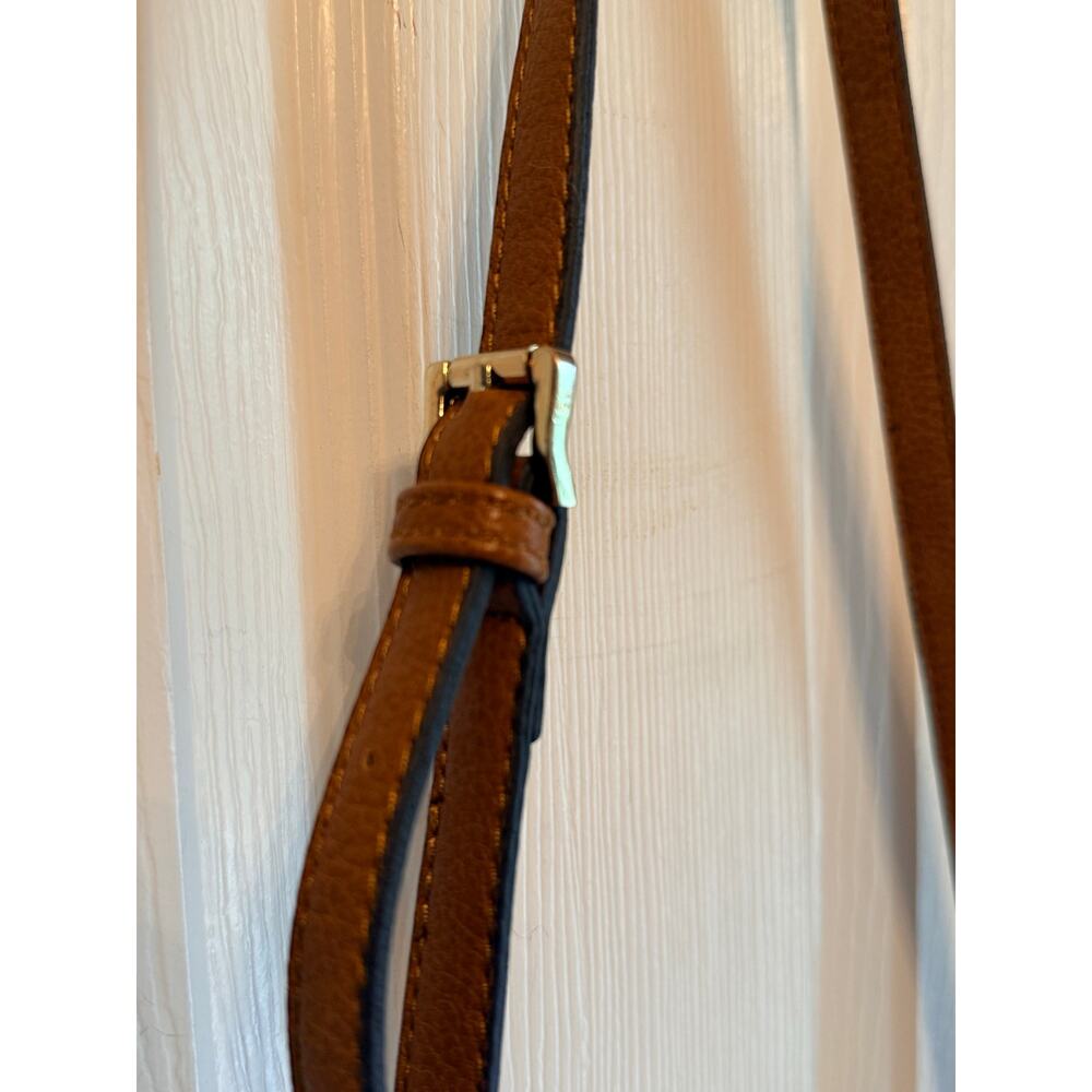 Street Level Brown Boho Tassel Pebbled Faux Leather Crossbody Purse - Picture 3 of 8